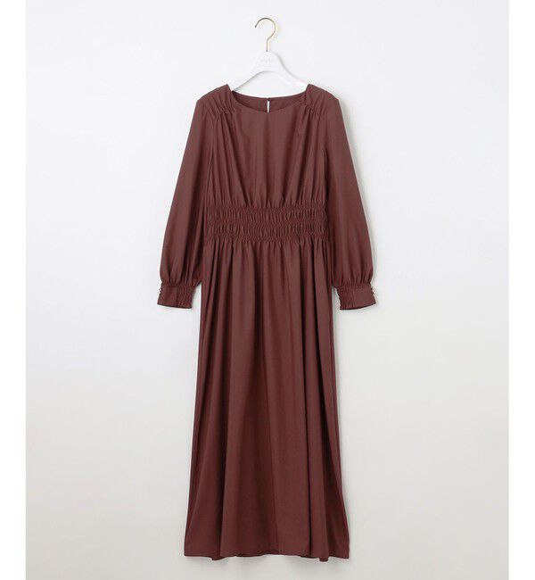 any SiS「【洗える】シャーリングディテール ワンピース」|ワンピース|