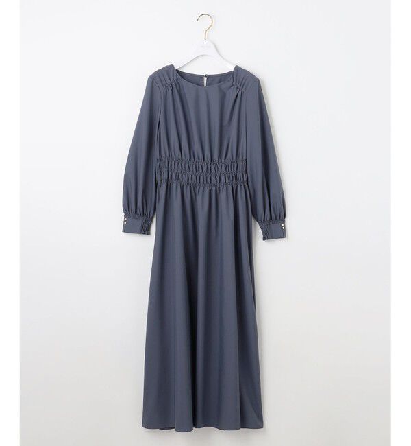 any SiS「【洗える】シャーリングディテール ワンピース」|ワンピース|