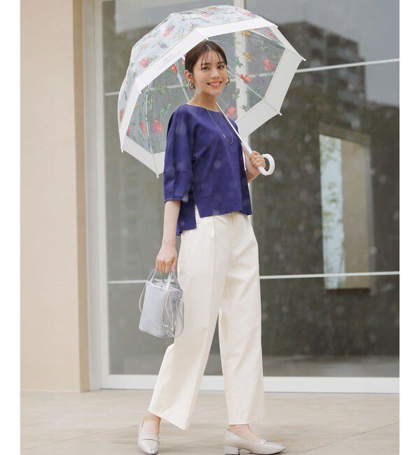 ANY SIS「【撥水・汗ジミ防止・UVケア・洗える】スーピマスムース クロップド Tシャツ」|Tシャツ・カットソー|