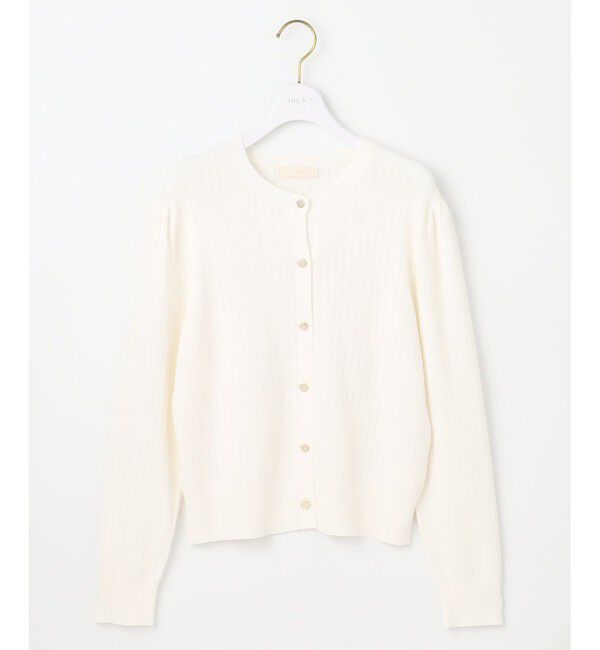 ANY SIS「【洗える】レーシーディテール カーディガン」|ニット・セーター|