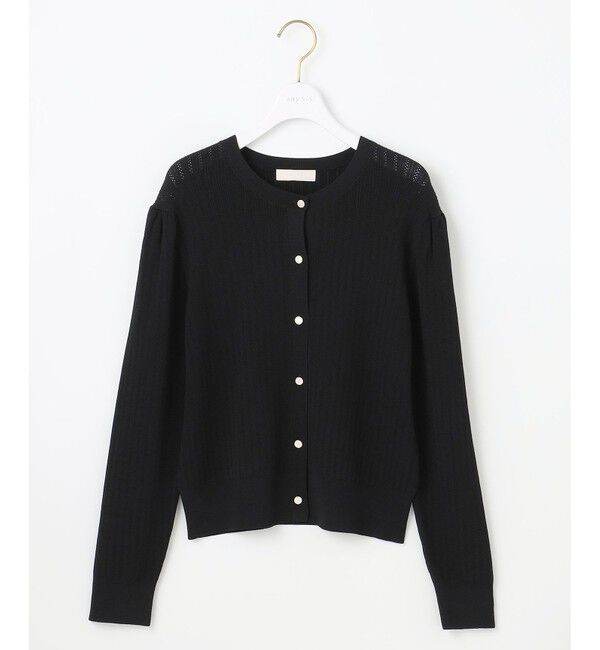ANY SIS「【洗える】レーシーディテール カーディガン」|ニット・セーター|