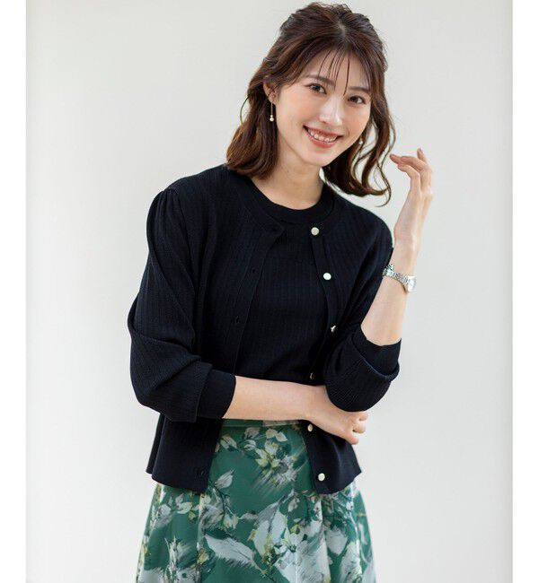 ANY SIS「【洗える】レーシーディテール カーディガン」|ニット・セーター|