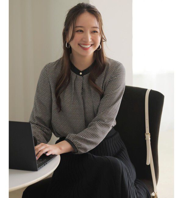 ANY SIS「【裏起毛】エニポカ バンドカラー ブラウス」|シャツ・ブラウス|千鳥