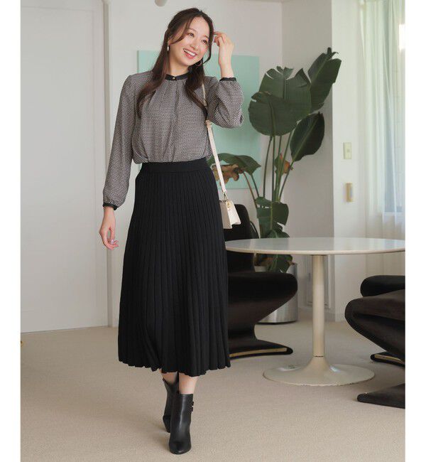 ANY SIS「【裏起毛】エニポカ バンドカラー ブラウス」|シャツ・ブラウス|