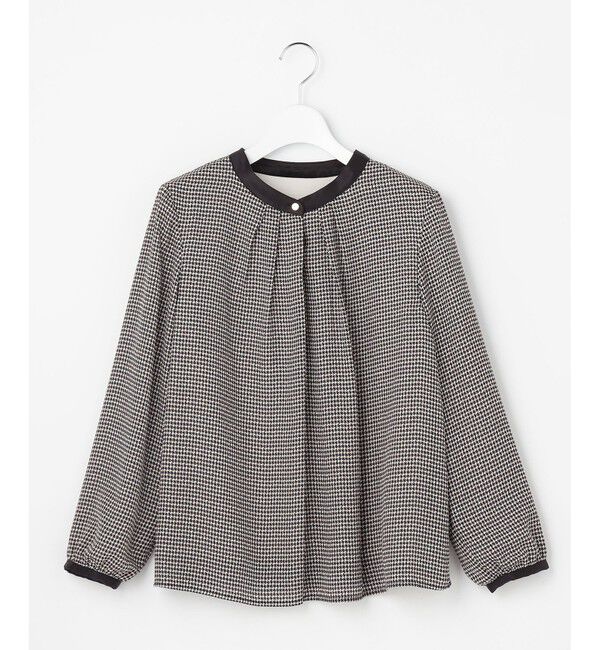 ANY SIS「【裏起毛】エニポカ バンドカラー ブラウス」|シャツ・ブラウス|