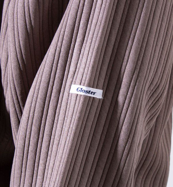 GLOSTER「【GLOSTER/グロスター】ストライプ キルティング  プルオーバーパーカー フーディ 」|パーカー|