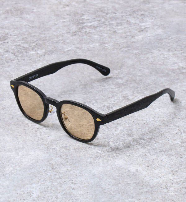 GLOSTER「【GLOSTER/グロスター】ウェリントン セルフレーム カラーレンズ サングラス」|サングラス|ベージュ