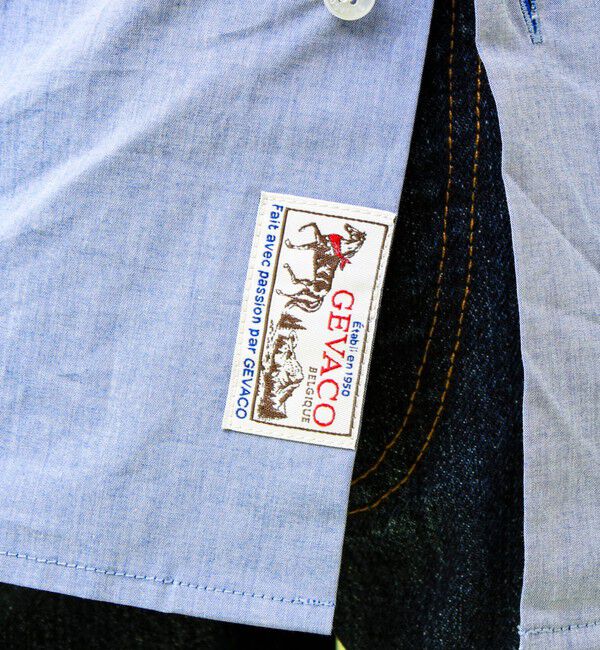 GLOSTER「【GEVACO/ゲバコ】シャンブレーシャツ」|シャツ・ブラウス|