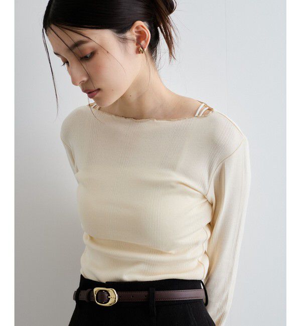 VIS「【Miller】VIS別注モデルボートネックメロープルオーバー【洗える】」|Tシャツ・カットソー|