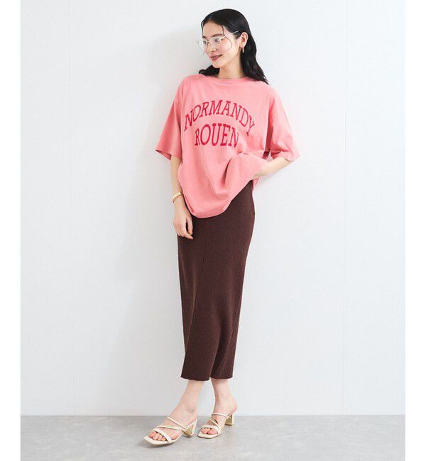 VIS「ピグメント加工プリントビッグTシャツ」|Tシャツ・カットソー|