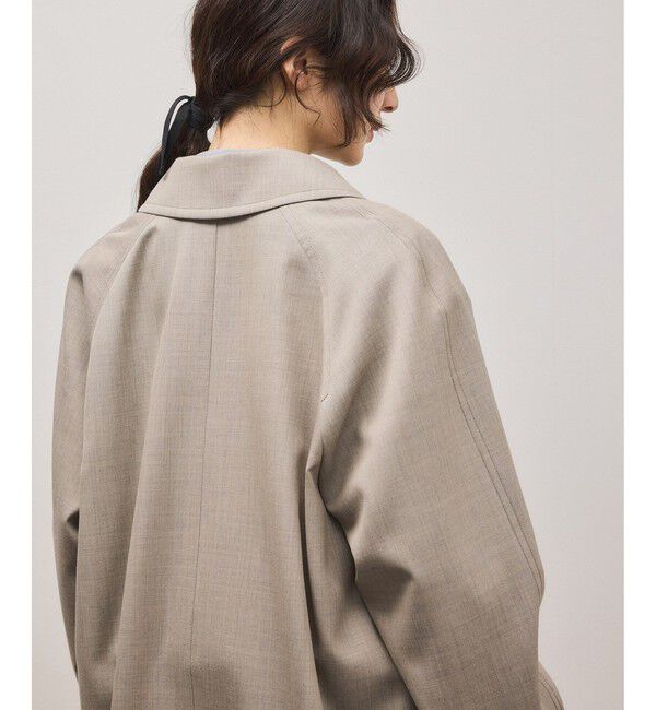 ADAM ET ROPE'「【サステナブル】バルマカーンマキシコート」|ステンカラーコート|