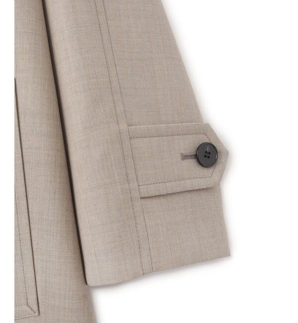 ADAM ET ROPE'「【サステナブル】バルマカーンマキシコート」|ステンカラーコート|