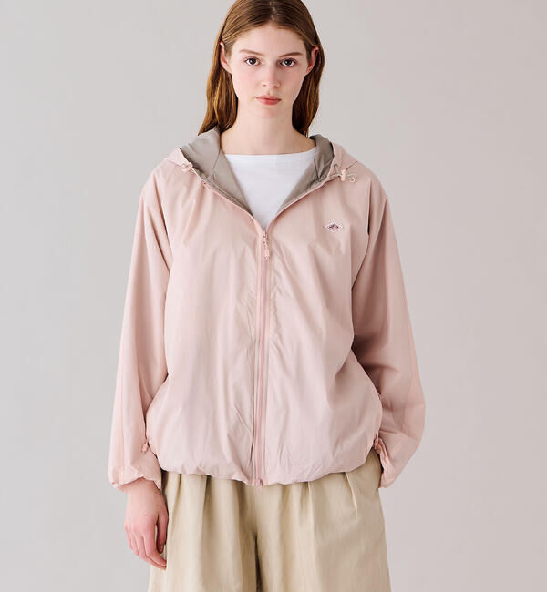 DANTON「DANTON | ナイロンリップストップ フードブルゾン WOMEN」|ダウン|PINK