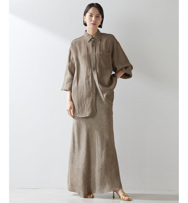  「ツイル顔料染めオーバーシャツ」|シャツ・ブラウス|