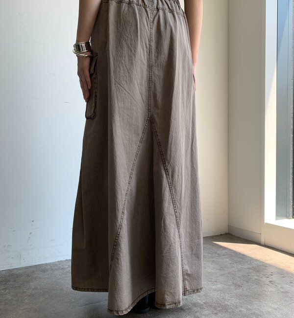  「綿リヨセルピグメント加工カーゴスカート」|スカート|