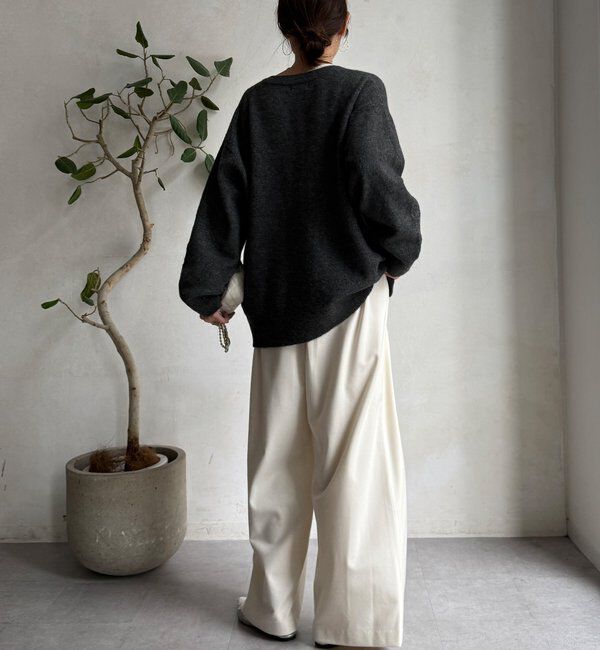  「【WEB限定】 刺繍ニットカーディガン」|カーディガン|