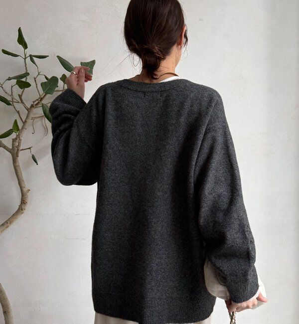  「【WEB限定】 刺繍ニットカーディガン」|カーディガン|