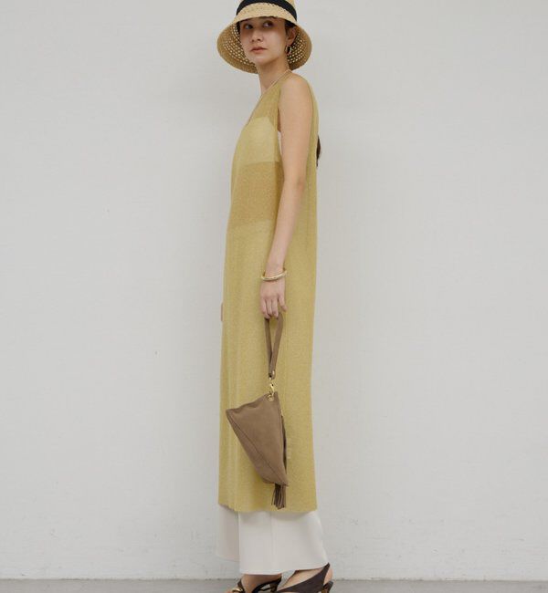  「ラメニットドレス」|ワンピース|