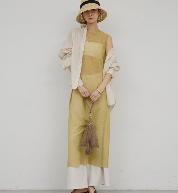  「ラメニットドレス」|ワンピース|