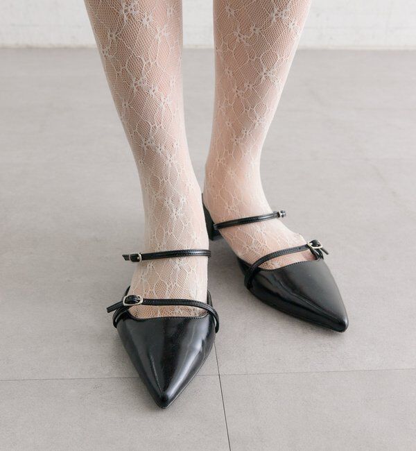 「ポインテッドトゥストラップパンプス」|パンプス|