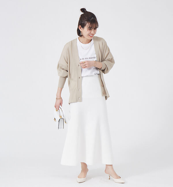 Rouge vif「【セットアップ対応】フレアニットスカート」|スカート|