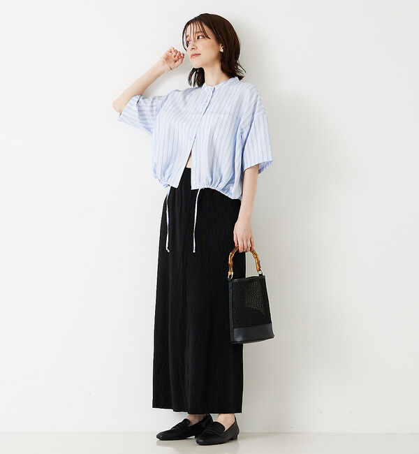 abahouse mavie「クリスタルプリーツナロースカート」|スカート|
