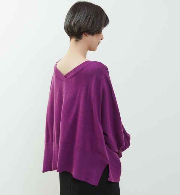 Soffitto「【nota della mano sinistra（ノータ デラ マノ シニストラ）】ドルマン2wayニットトップス」|ニット・セーター|