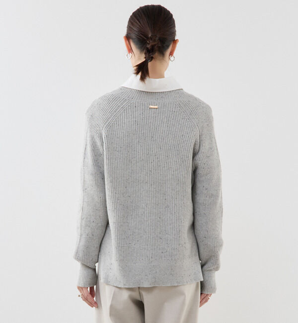 Soffitto「コットン片畦編みネップニット」|ニット・セーター|
