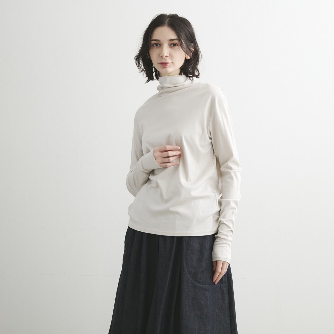 HELIOPOLE「HELIOPOLE 【smooth skin series】 High Neck」|Tシャツ・カットソー|