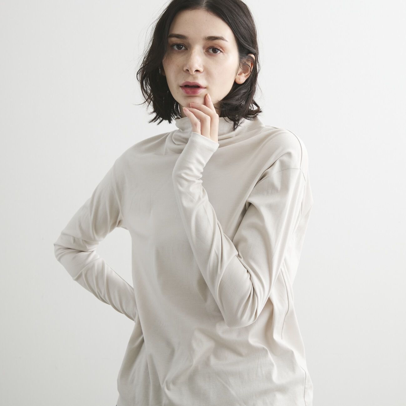 HELIOPOLE「HELIOPOLE 【smooth skin series】 High Neck」|Tシャツ・カットソー|