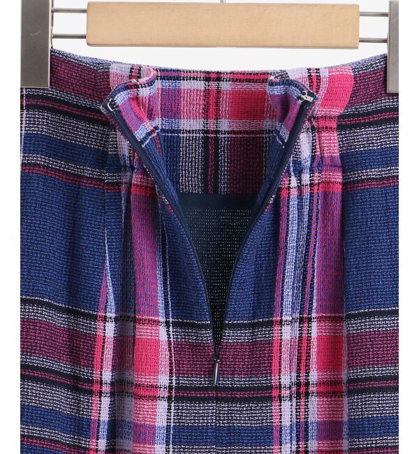 le.coeur blanc「MANTECO チェックハイウエストスカート」|タイト|