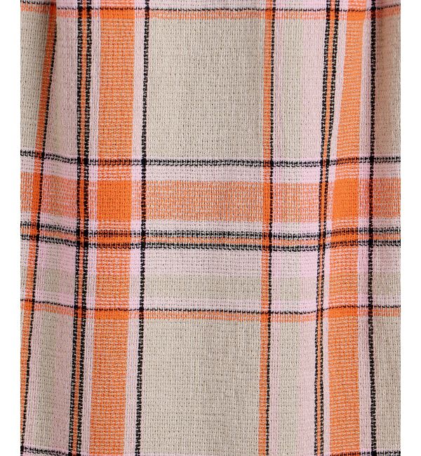 le.coeur blanc「MANTECO チェックハイウエストスカート」|タイト|