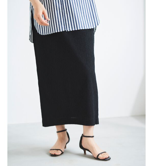 le.coeur blanc「ふくれジャガードタイトスカート」|タイト|