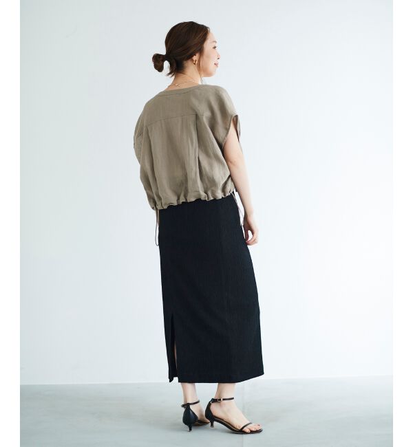 le.coeur blanc「ふくれジャガードタイトスカート」|タイト|