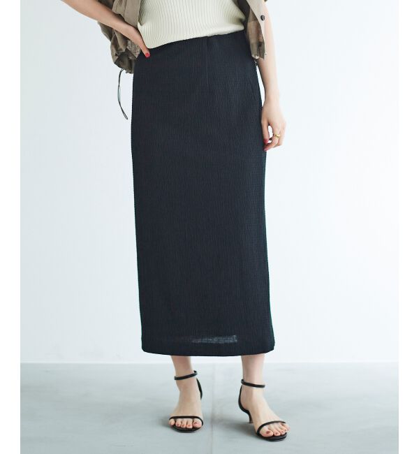 le.coeur blanc「ふくれジャガードタイトスカート」|タイト|