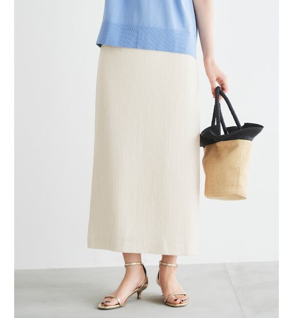 le.coeur blanc「ふくれジャガードタイトスカート」|タイト|