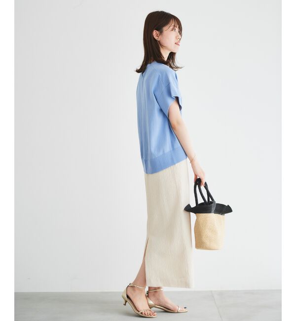 le.coeur blanc「ふくれジャガードタイトスカート」|タイト|