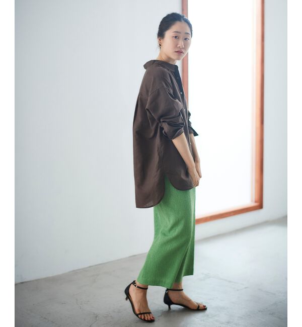 le.coeur blanc「ふくれジャガードタイトスカート」|タイト|