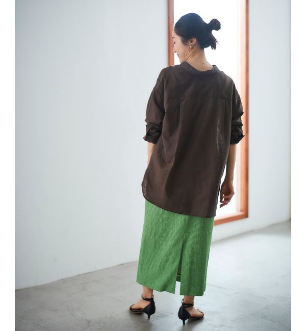 le.coeur blanc「ふくれジャガードタイトスカート」|タイト|