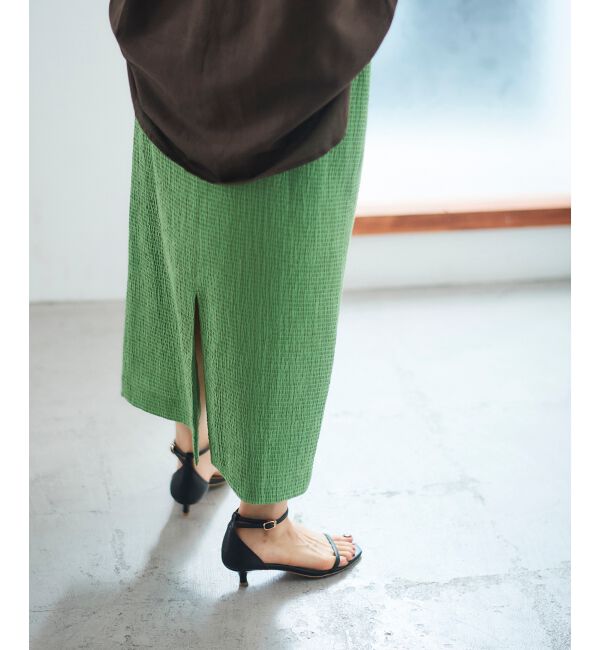 le.coeur blanc「ふくれジャガードタイトスカート」|タイト|