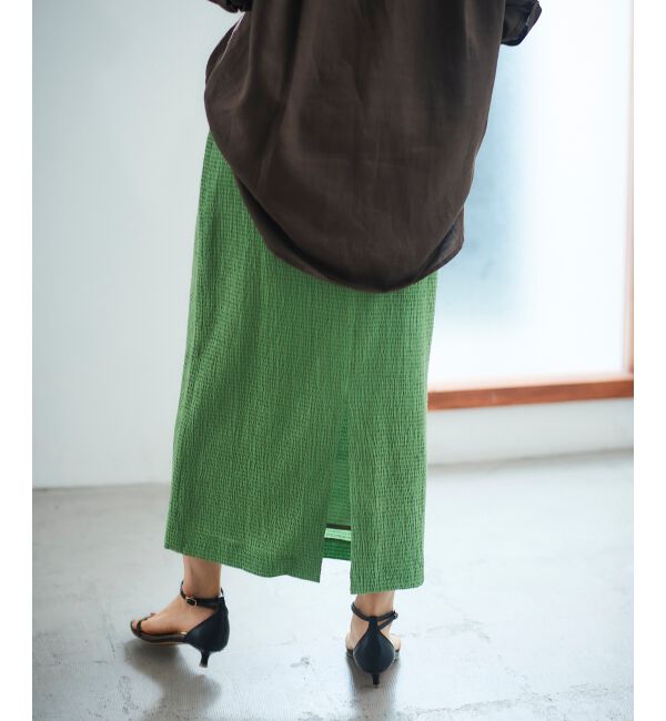 le.coeur blanc「ふくれジャガードタイトスカート」|タイト|