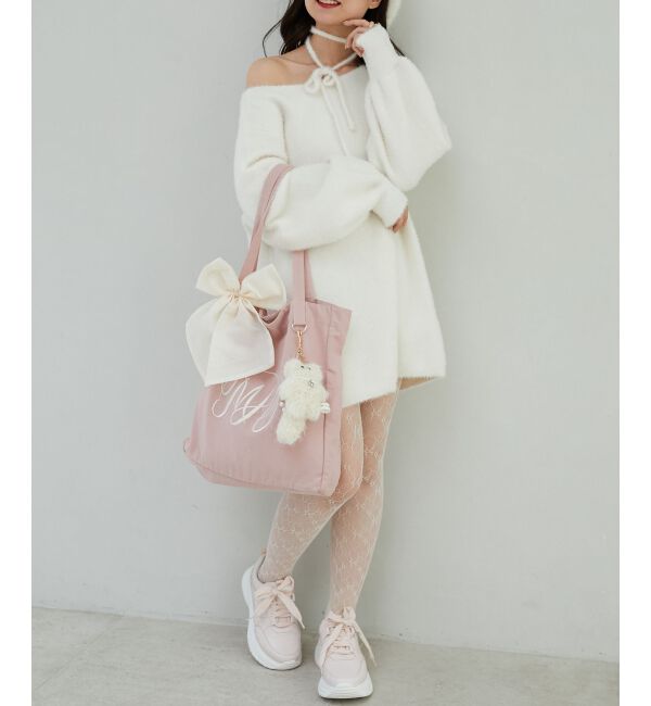 MAJESTICLEGON「リボンモチーフセットロゴトートバッグ」|トートバッグ|