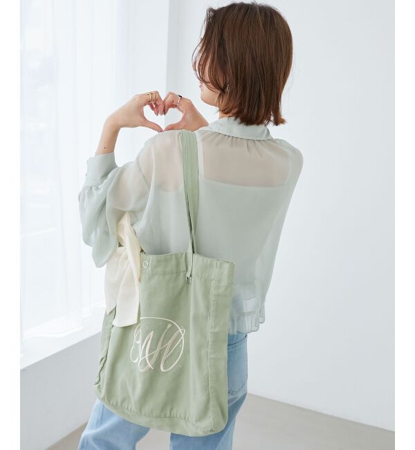 MAJESTICLEGON「リボンモチーフセットロゴトートバッグ」|トートバッグ|