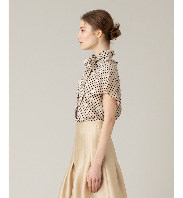 LOULOU WILLOUGHBY「◇【LOULOU WILLOUGHBY】デシンドットフレアスリーブブラウス」|シャツ・ブラウス|