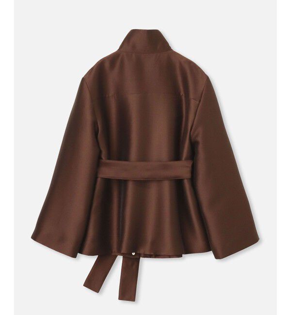 LOULOU WILLOUGHBY「【LOULOU WILLOUGHBY】シルキーダブルクロスブルゾン」|ブルゾン・スタジャン|