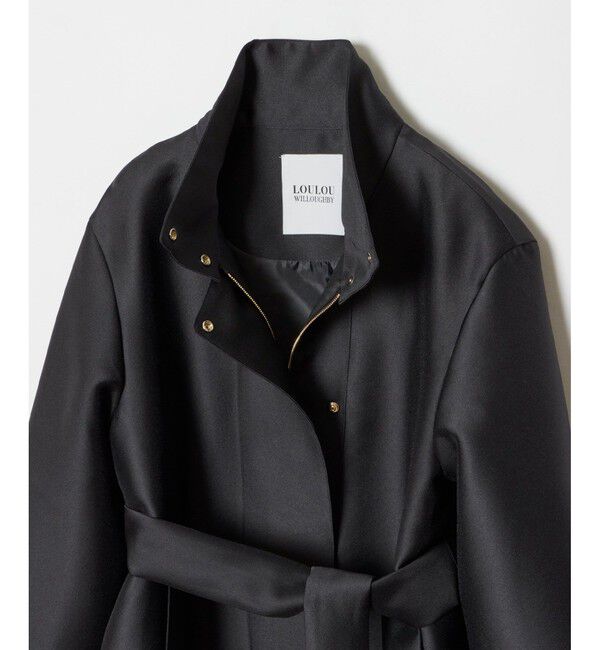 LOULOU WILLOUGHBY「【LOULOU WILLOUGHBY】シルキーダブルクロスブルゾン」|ブルゾン・スタジャン|