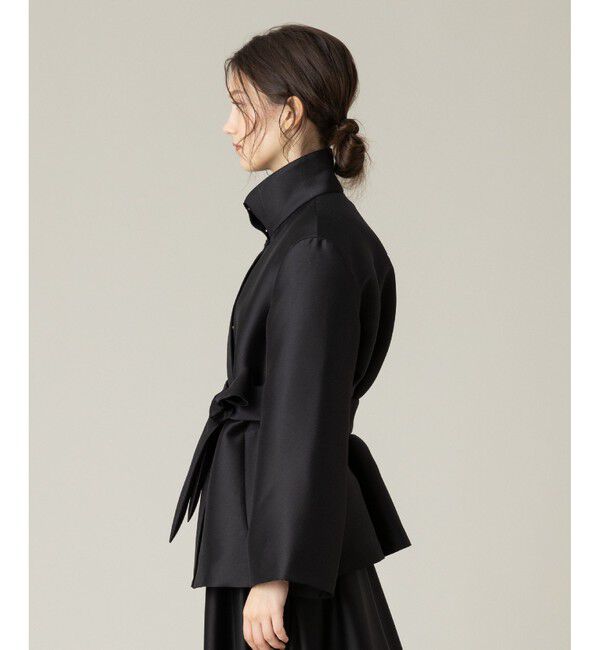 LOULOU WILLOUGHBY「【LOULOU WILLOUGHBY】シルキーダブルクロスブルゾン」|ブルゾン・スタジャン|