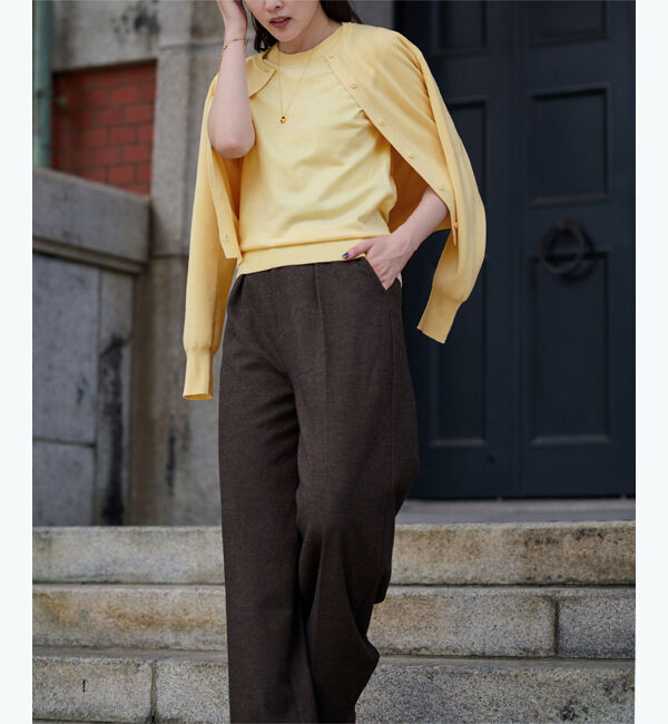 ur's「クルーネックベーシックニットカーディガン」|カーディガン|