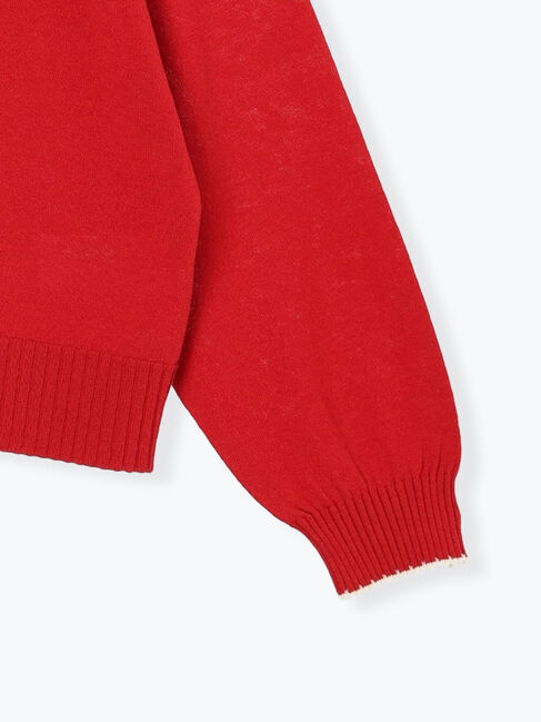 Samansa Mos2「配色スカラップカーディガン」|カーディガン|