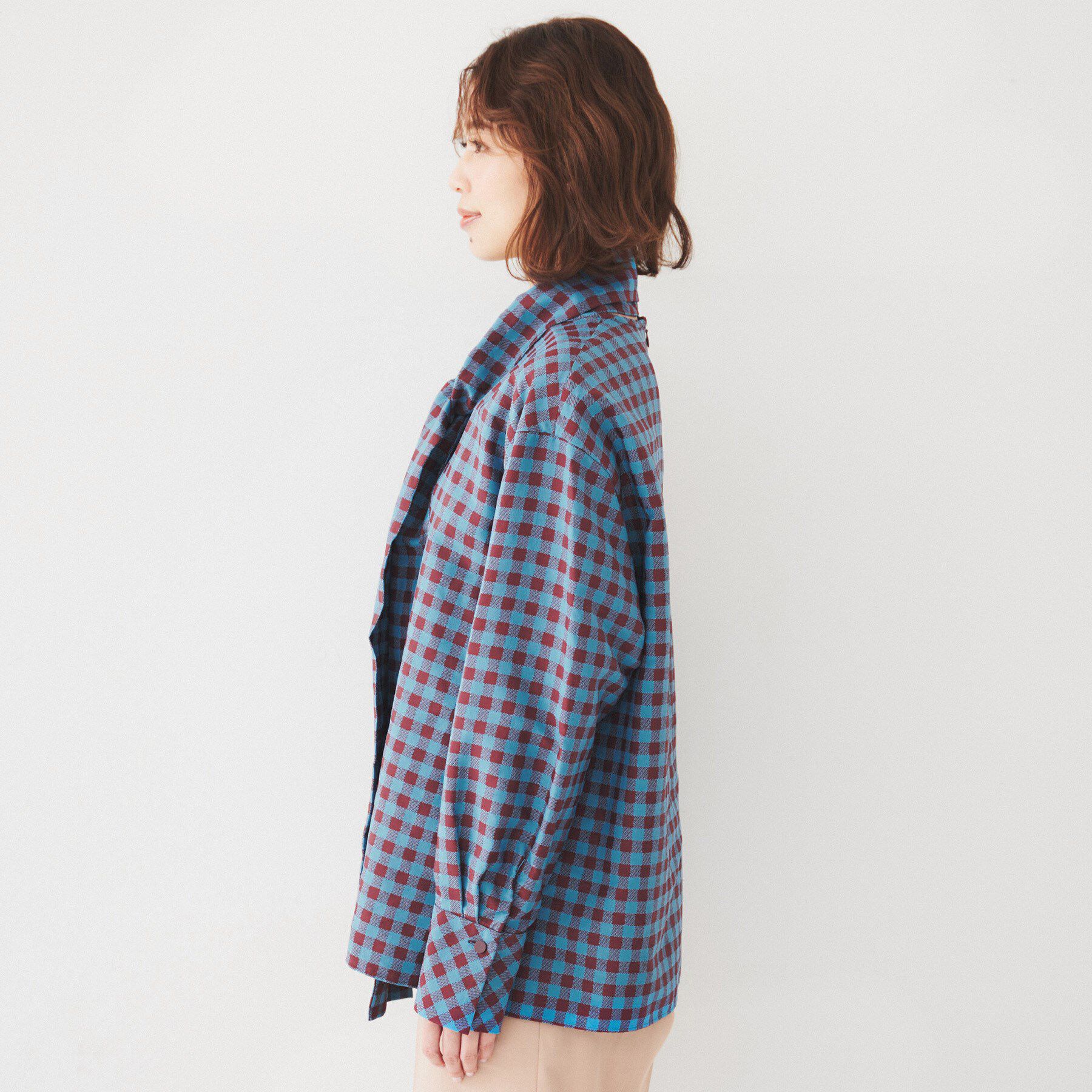 UNTITLED「【セットアップ可能】ギンガムチェック ブラウス」|シャツ・ブラウス|